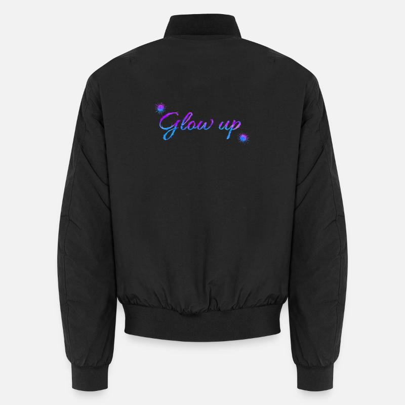 Glow up - Unisex Bomberjacke - Schwarz