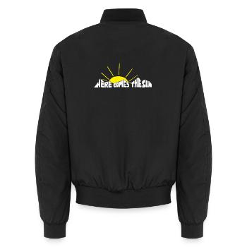 Sommer, Sonne, Sonnenschein! Frühling, Urlaub - Unisex Bomberjacke - Schwarz - Hinten - AI Model Male 185 light (185cm)