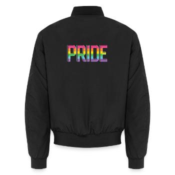 Pride Month LGBT - Pride! - Unisex Bomberjacke - Schwarz - Hinten - AI Model Male 185 light (185cm)