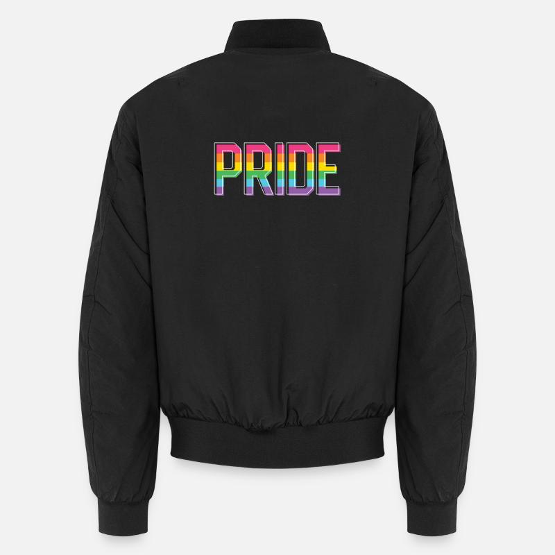 Pride Month LGBT - Pride! - Unisex Bomber Jacket - black