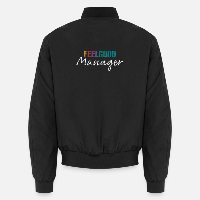 Design FeelgoodManager blanc coloré Bomber unisexe