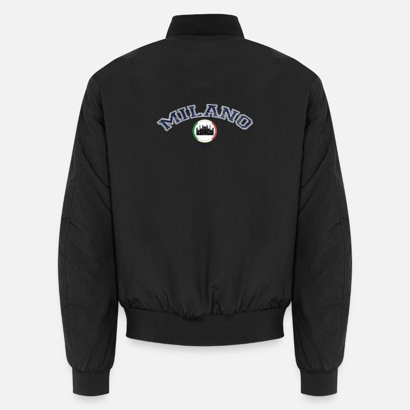 Mailand, Milano, Milan - Unisex Bomberjacke - Schwarz