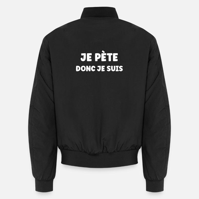 Pete - Unisex Bomber Jacket - black