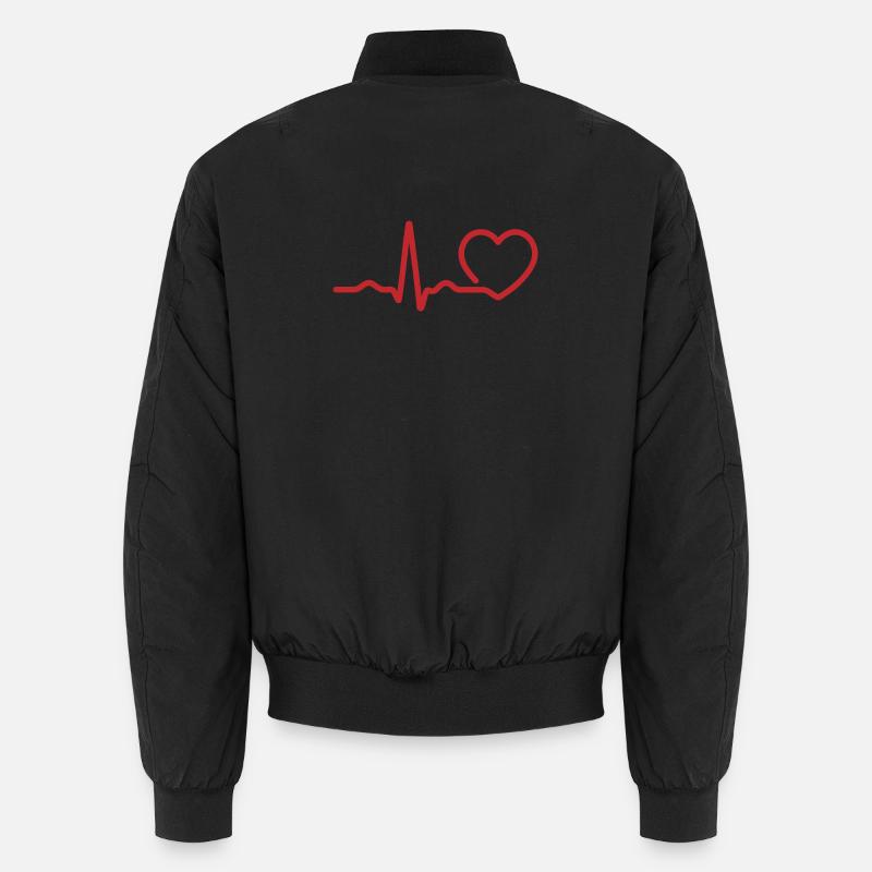Ligne d’impulsion ECG Bomber unisexe