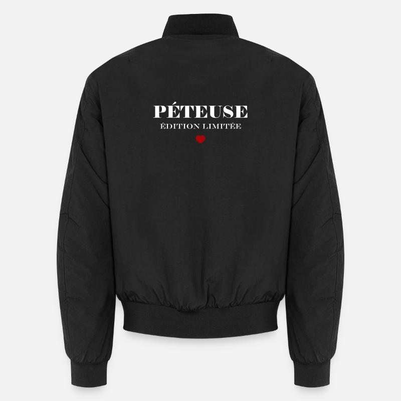 péteuse - Bomber unisexe - noir
