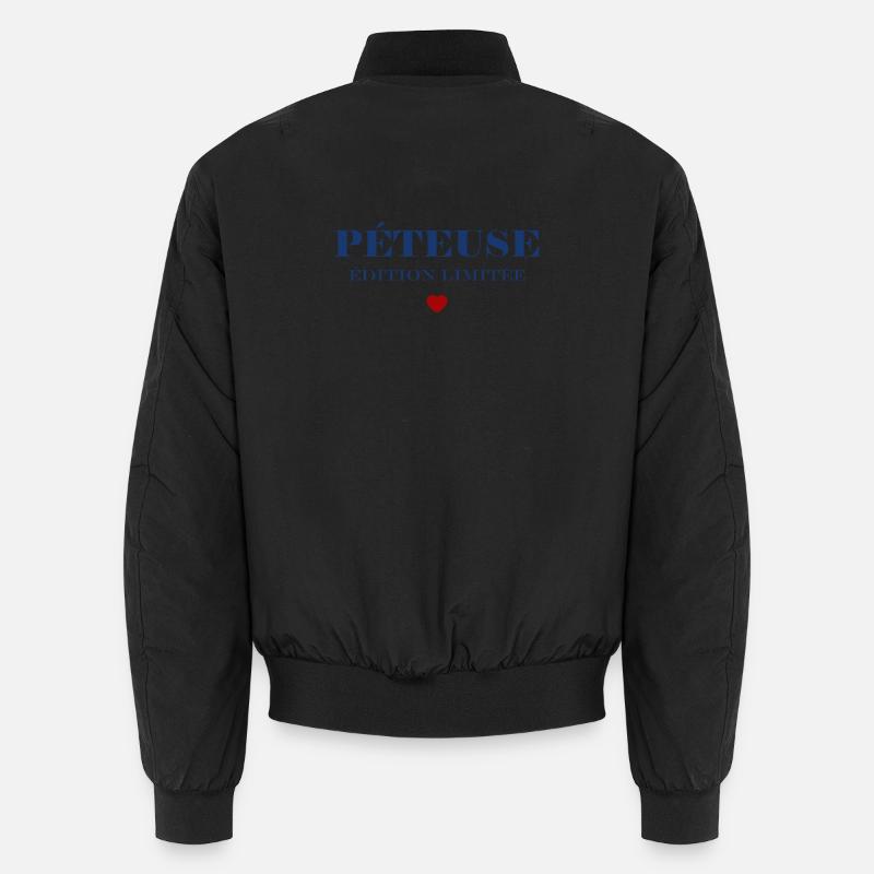 PÉTEUSE Édition Limitée Bleu - Bomber unisexe - noir