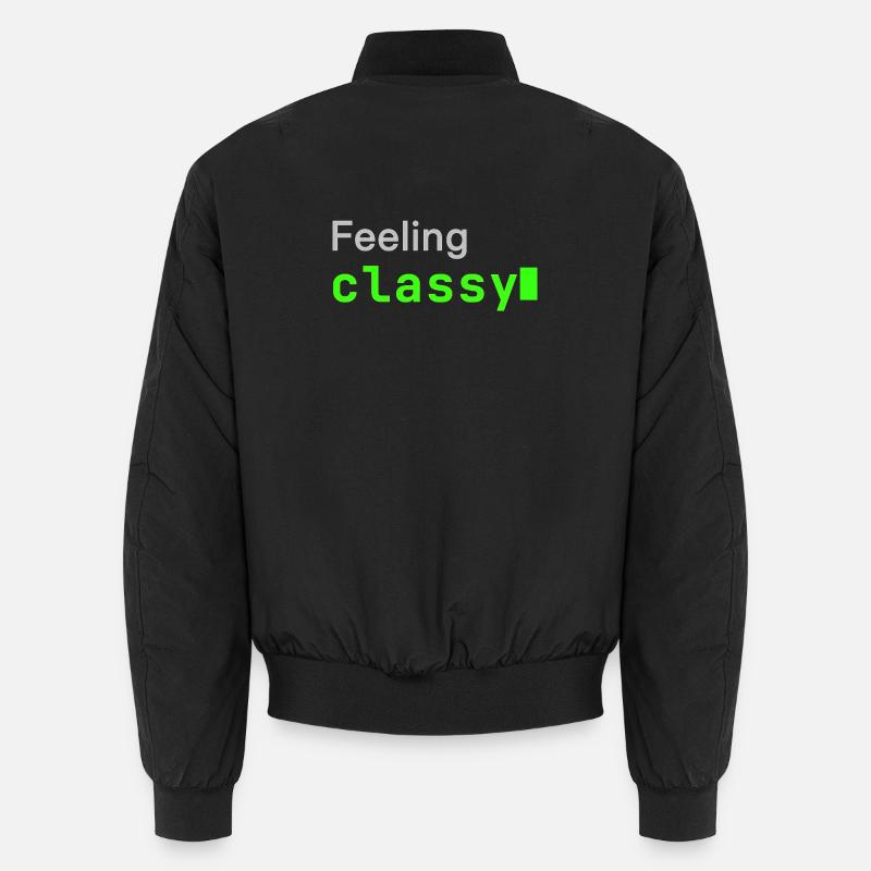 Feeling classy | Developer mood - Unisex Bomberjacke - Schwarz