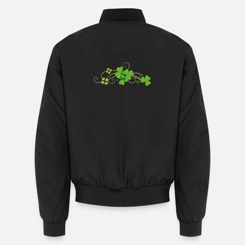 Kleeblätter Klee - Unisex Bomberjacke - Schwarz