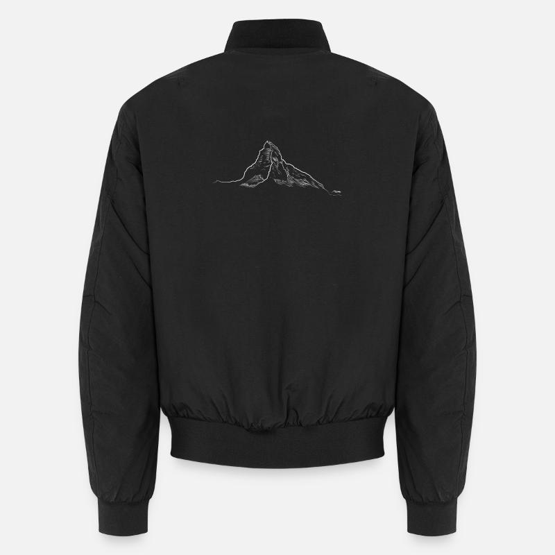 Das Matterhorn in den Schweizer Alpen Unisex Bomberjacke