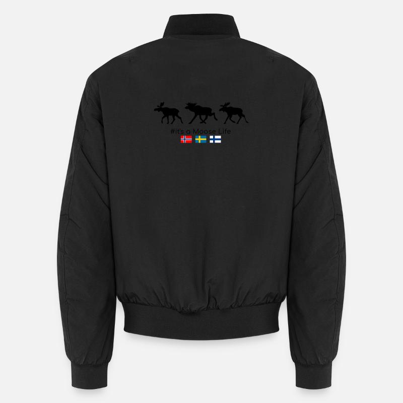 Observation d’orignaux en Scandinavie Bomber unisexe