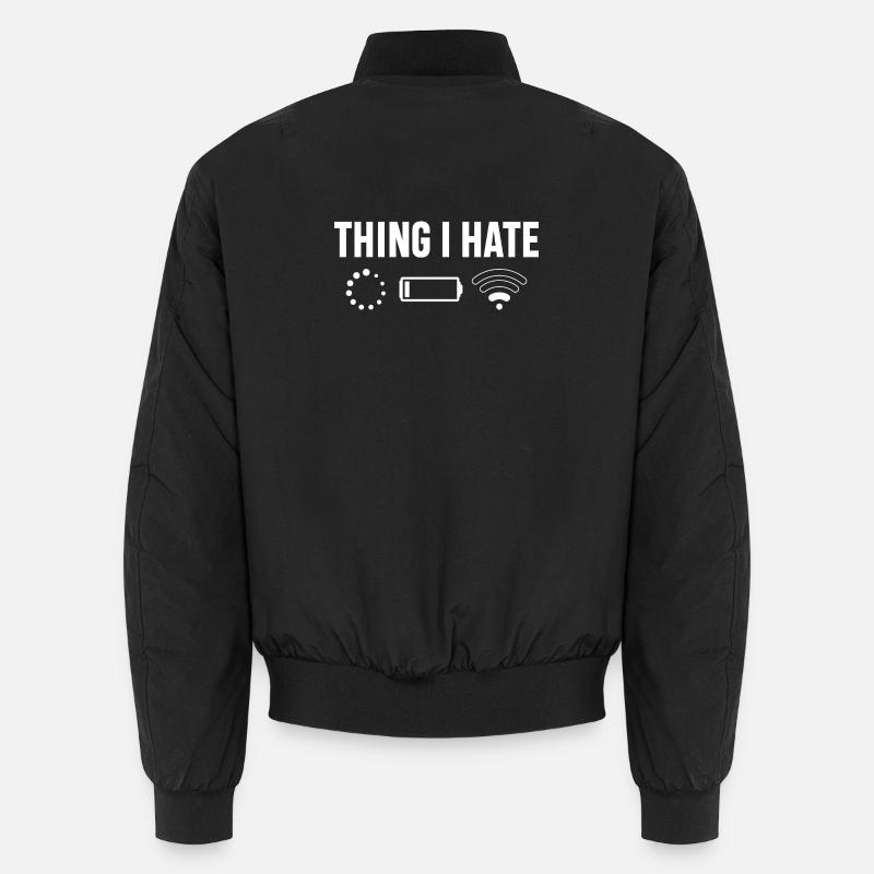 Ding, das ich hasse: Tech-Ikonen Unisex Bomberjacke