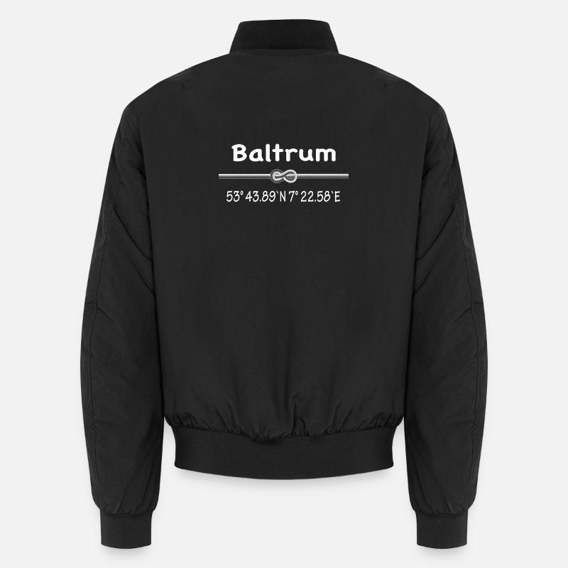 Baltrum - Unisex Bomberjacke - Schwarz