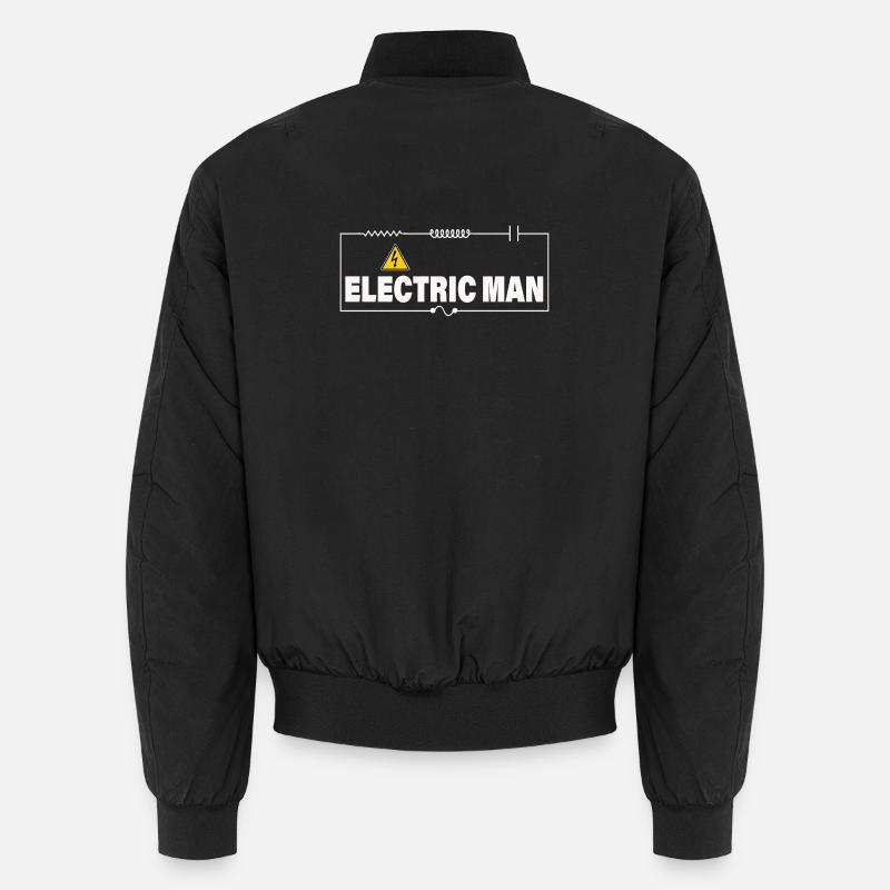 ELECTRIC MAN - Unisex Bomberjacke - Schwarz