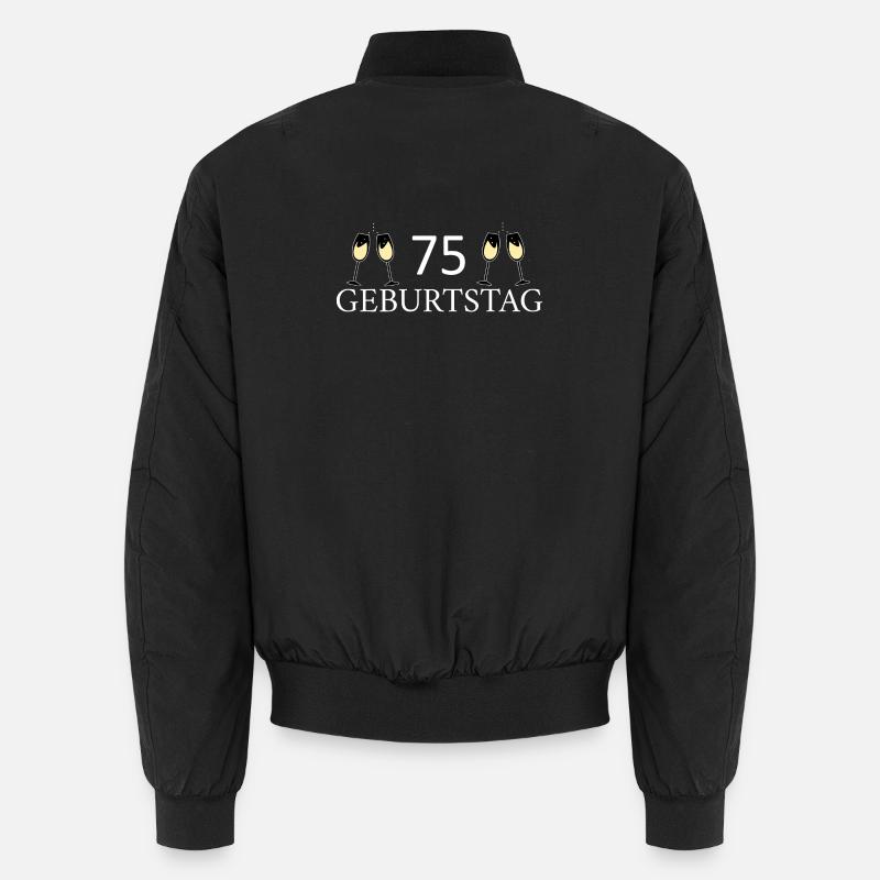 75.Geburtstag 75 Jahre Unisex Bomberjacke