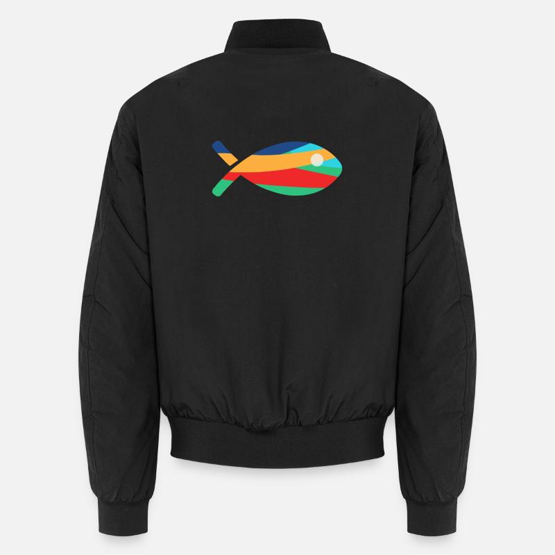 FISCH. - Unisex Bomberjacke - Schwarz