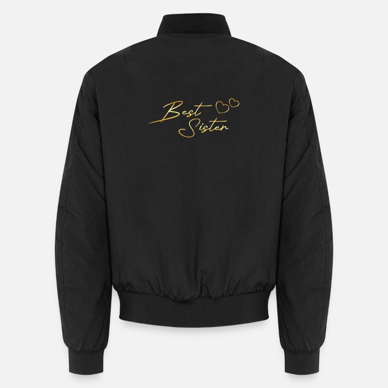 Best Sister gold - Unisex Bomberjacke - Schwarz