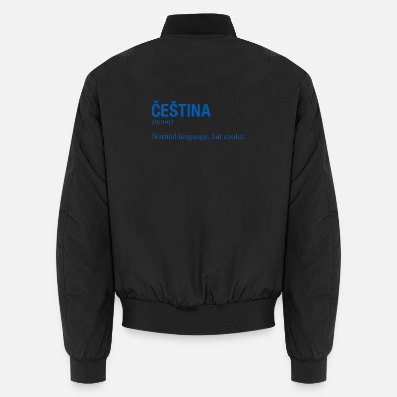 CESTINA Tschechisch Tschechien - Unisex Bomberjacke - Schwarz