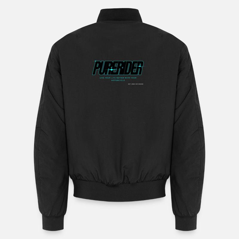 Neon Purerider x MR DESIGN - Bomber unisexe - noir