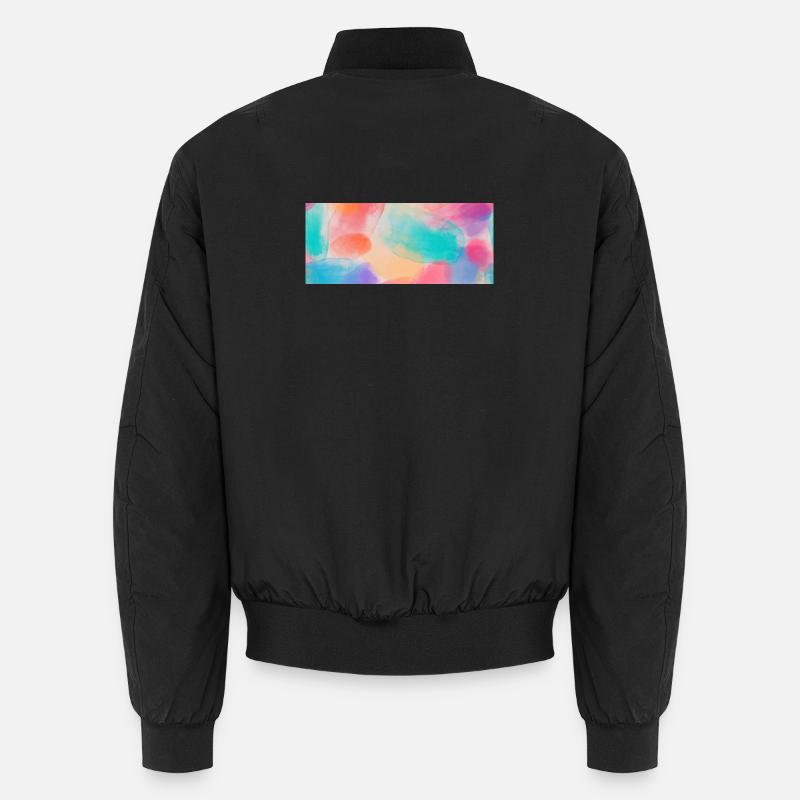 Lebendige Aquarellfarben Unisex Bomberjacke