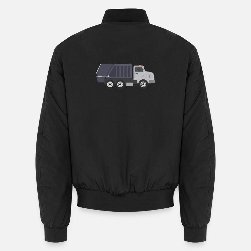 Garbage truck - Unisex Bomber Jacket - black