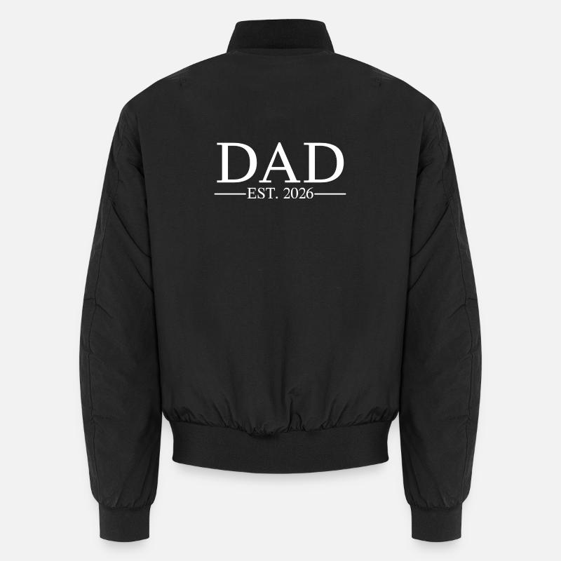 Dad Est. 2026 - Unisex Bomberjacke - Schwarz