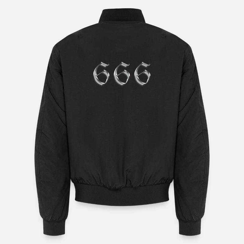Angel Number 666 Reflect - Bomber unisexe - noir