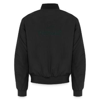 Insigne du Groenland - Groenland / Grønland - Bomber unisexe - noir - Dos - AI Model Male 185 light (185cm)