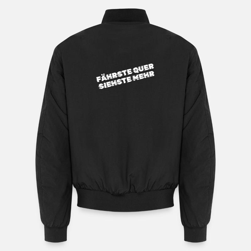 Fährste quer, siehste mehr – Drift & Tuning Spruch Unisex Bomberjacke