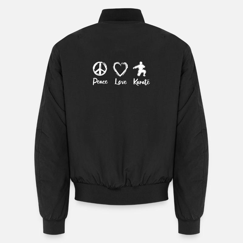 Paix, Amour, Karaté, Bomber unisexe