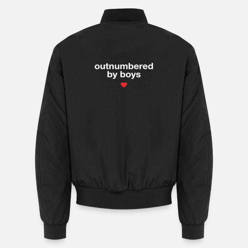 Von Jungs übertroffen Mama Lustiger Muttertag Unisex Bomberjacke