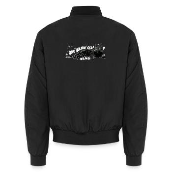 ONE BRAIN CELL CLUB - Unisex Bomberjacke - Schwarz - Hinten - AI Model Male 185 light (185cm)
