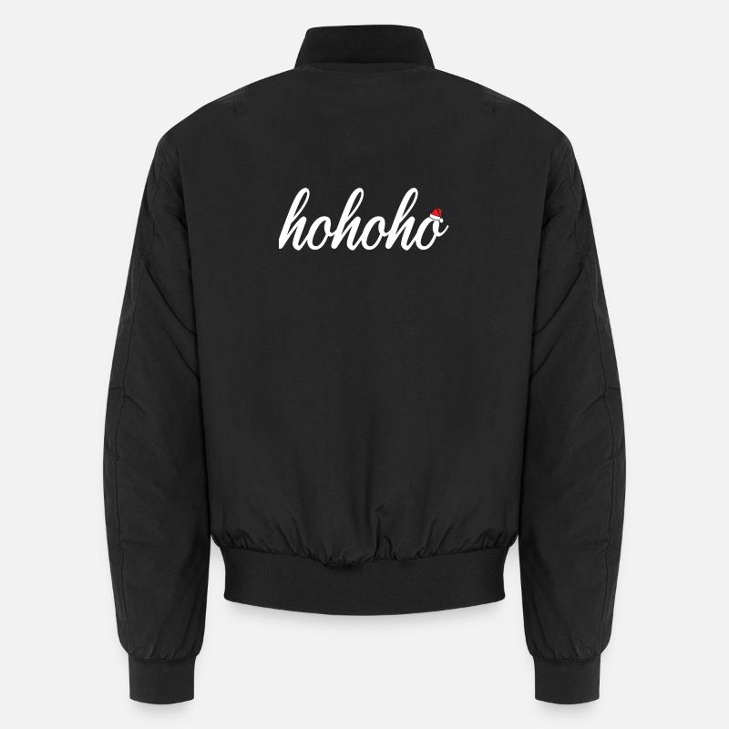 hohoho mit der Mütze vom Weihnachtsmann Unisex Bomberjacke