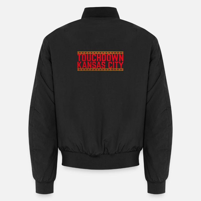 Touchdown Kansas City Stadium Print - Unisex Bomber Jacket - black