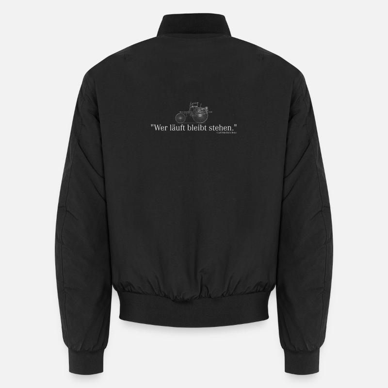 Who runs stops - Unisex Bomber Jacket - black