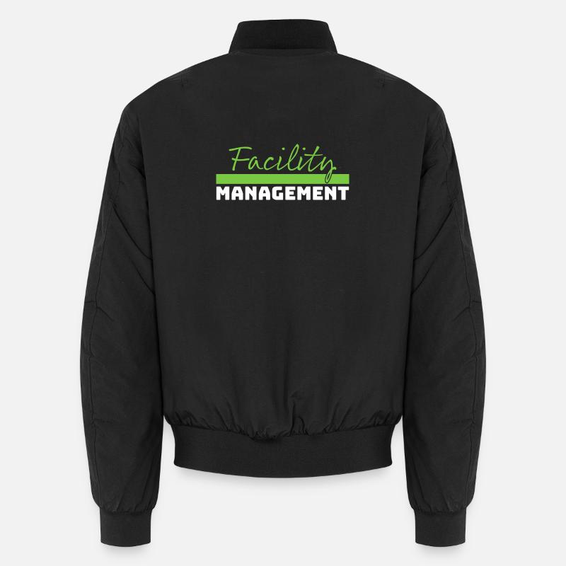 Tshirt Facility Management vert blanc Bomber unisexe