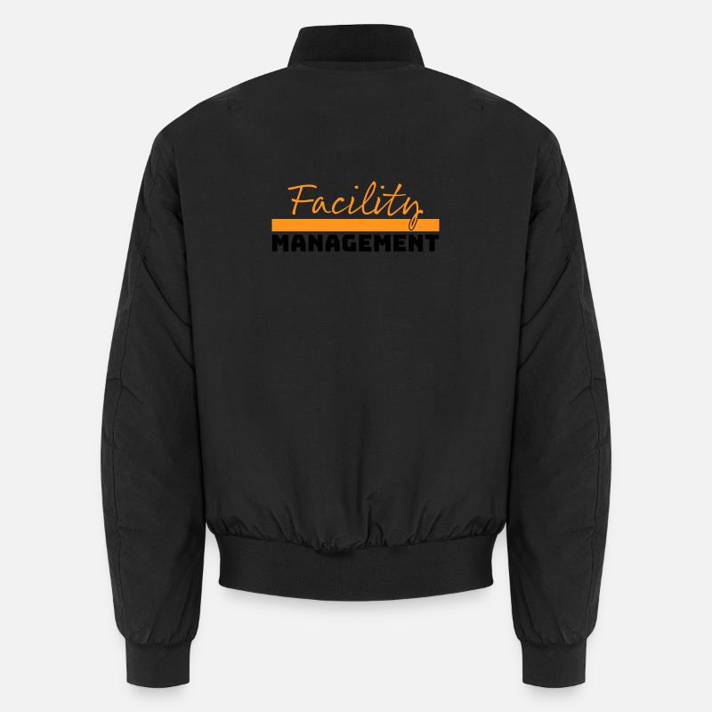 Tshirt Facility Management orange noir Bomber unisexe