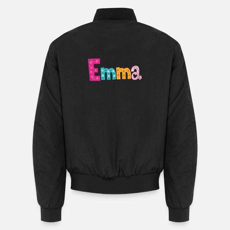 Personalisierter Emma-Name Unisex Bomberjacke