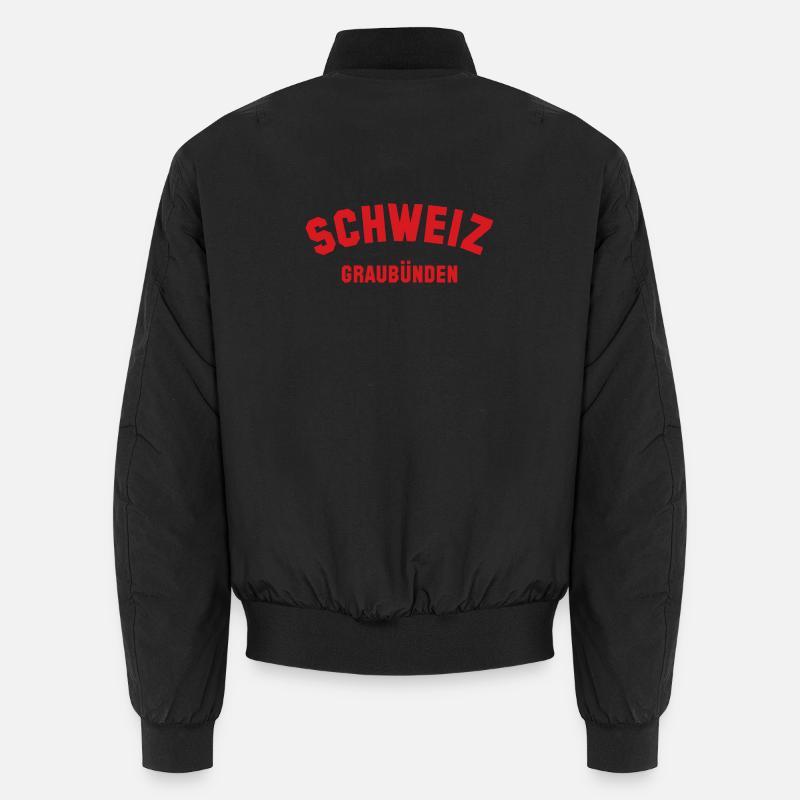 GRAUBÜNDEN Schweiz Suisse Bomber unisexe
