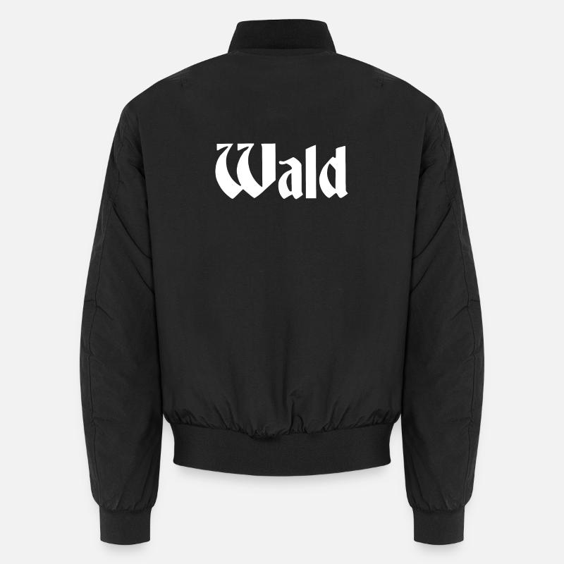 Wald - Unisex Bomberjacke - Schwarz