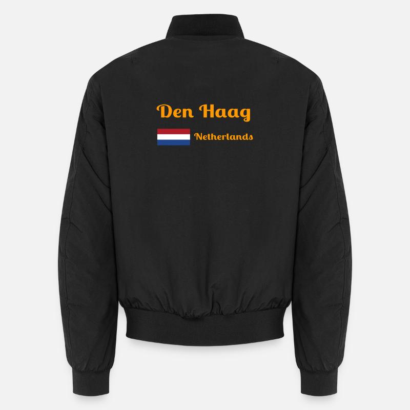 Den Den Haag Niederlande - Stilvolle Drucke Unisex Bomberjacke