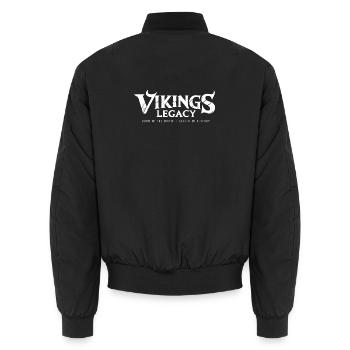 L’héritage des Vikings - Bomber unisexe - noir - Dos - AI Model Male 185 light (185cm)