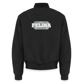 Felina comme santé - Bomber unisexe - noir - Dos - AI Model Male 185 light (185cm)