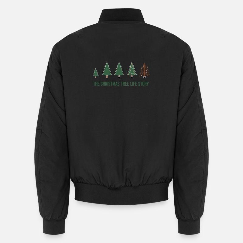 Weihnachtsbaum Evolution – Lustiges Xmas Design Unisex Bomberjacke