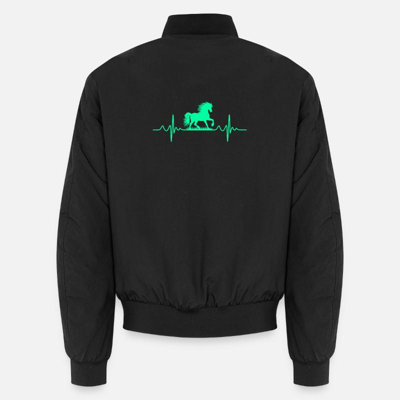 Battement de cœur de cheval Bomber unisexe