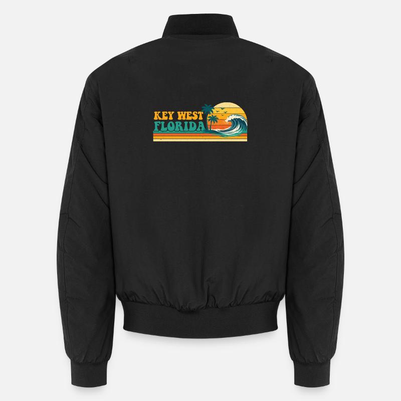 Key West Florida Retro Spring Break Beach Vibe Unisex Bomberjacke