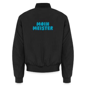Moin Meister - Unisex Bomberjacke - Schwarz - Hinten - AI Model Male 185 light (185cm)