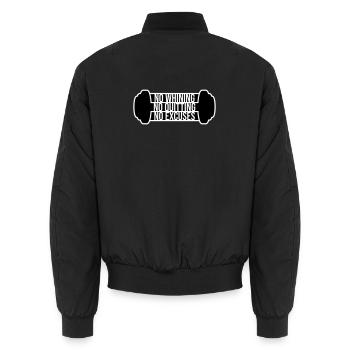 No Whining No Quitting No Excuses Gym Motivation - Unisex Bomberjacke - Schwarz - Hinten - AI Model Male 185 light (185cm)