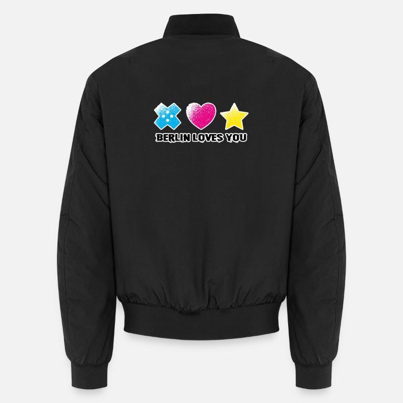 BLY - Symboles iconiques - Grunge - Bomber unisexe - noir