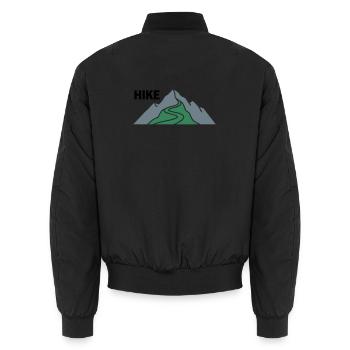 Sommets du groupe de randonnée Hike Mountains - Bomber unisexe - noir - Dos - AI Model Male 185 light (185cm)