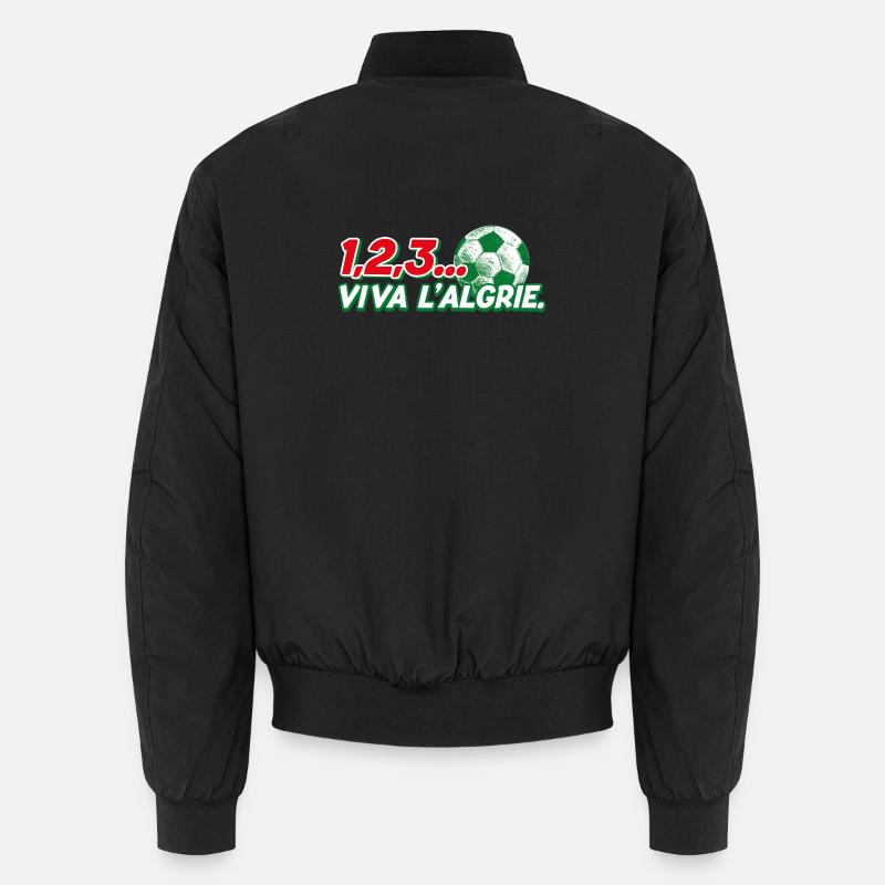 123 viva l'Algérie - Bomber unisexe - noir